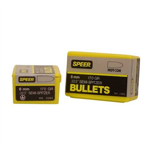 Hot-Cor 8MM (0.323") 170GR Semi-Spitzer kulor erbjuder hög precision och konsekvent prestanda tack vare en solid kärna utan skadliga håligheter.