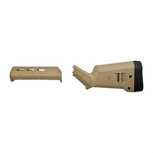 SHOTGUN SGA STOCK SETS erbjuder anpassningsbarhet och lättviktig design för Mossberg 590/590A1 och Remington 870, med många tillbehörsmöjligheter.