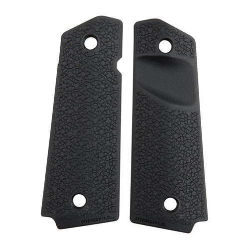 MOE Grip Panels för 1911 fullstorlek erbjuder ett unikt diamantformat tvärsnitt för bättre grepp, aggressiv magasinutlösning och kompatibilitet med ambidextrösa säkerheter.