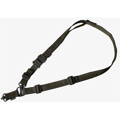 MS4 GEN2 DUAL QD SLING från MAGPUL erbjuder en flexibel två- till enpunkts slinglösning med QD Sling Swivels för snabb och säker montering.