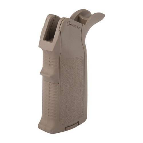 MIAD GEN 1.1 Grip Kit Type 1 från MAGPUL erbjuder anpassningsbara insatser för perfekt grepp, hållbar polymerkonstruktion och plats för smörjmedel eller batterier.
