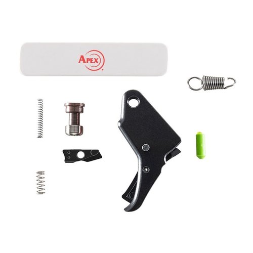 Apex Shield Action Enhancement Trigger Kit ger en smidigare avtryckare med kortare fördröjning och bättre känsla, perfekt för M&P Shield i 9mm och .40 S&W.