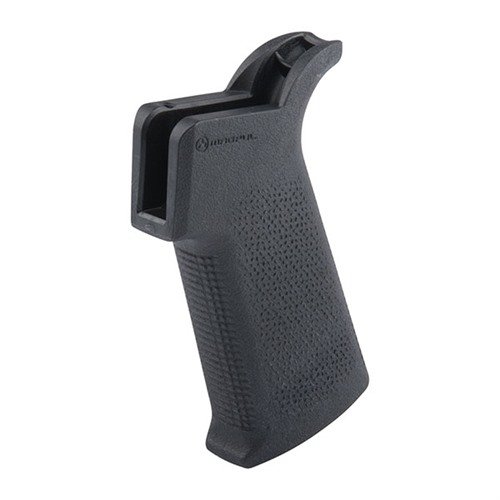 MOE SL Grip från Magpul erbjuder en mer vertikal greppvinkel för AR-15/M4, med aggressiv textur för bättre kontroll och ergonomisk design.