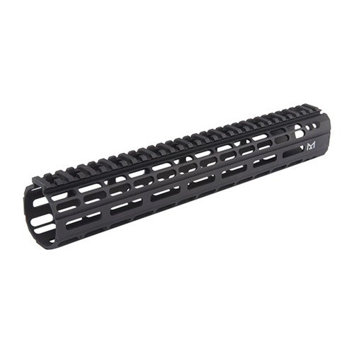 Aeros Enhanced M-LOK handguard för AR-15 erbjuder en lättviktsdesign med fri svävning, anti-rotation och snabbkoppling för ökad modularitet och stabilitet.