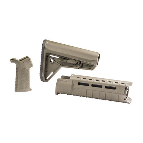 Uppgradera din AR-15 med Magpuls MOE-SL möbelset, som erbjuder en lätt och modulär design med M-LOK, ergonomiska grepp och optimal funktionalitet.