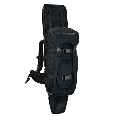 Eberlestock Gunslinger II Pack erbjuder 2700 kubiktum lagringsutrymme, en flexibel scabbard för vapen eller laptop, och en robust Intex-II ram för optimal support.