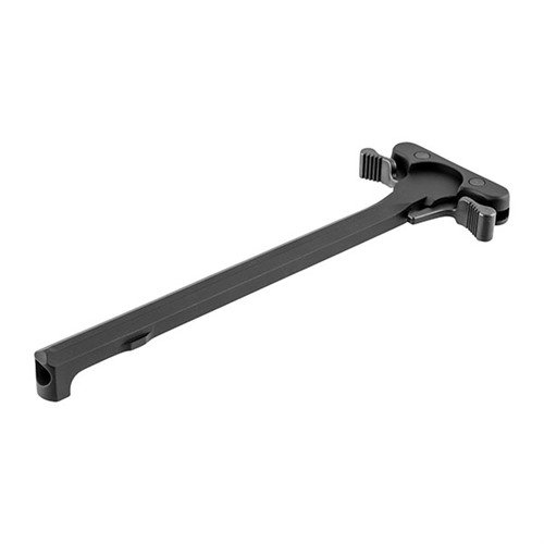 LWRCI:s ambidextrösa charging handle erbjuder en användarvänlig design med stora bärytor, är korrosionsbeständig och passar perfekt för AR-15/M4 plattformar.
