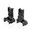MAGPUL MBUS PRO FLIP UP SIGHT SET LR ADJUSTABLE FOR AR-15 BLACK