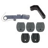 VICKERS GLOCK ACCESSORY PACK ger snabbare magasinbyten med ett förlängt och ergonomiskt släpp, slitstarka golvplattor och förbättrad kontakt för pålitlig användning.