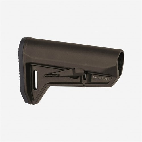 Magpul SL-K är en kompakt och lätt kolv för AR-15 med en kort profil, komfortabel kindstöd och snabbt justerbar ambidextrös lås för ökad mångsidighet.