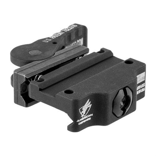 AD-MRO-L fästet är det lägsta alternativet för Trijicon Miniature Rifle Optic, tillverkat av 6061 T6 aluminum med QD Auto Lock™ för säker montering.