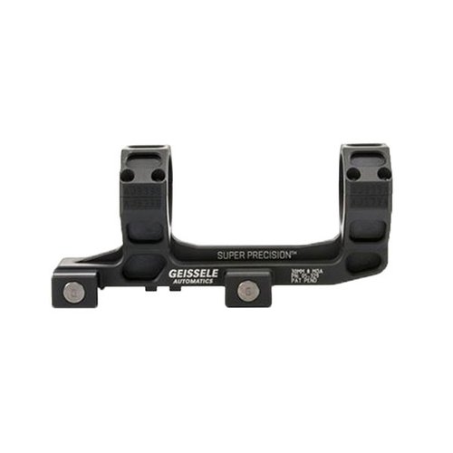 Geissele Super Precision AR-15 mount erbjuder säker montering med 1,400 lbs klämkraft, tillverkad av 7075-T6 aluminium för optimal styrka och precision.
