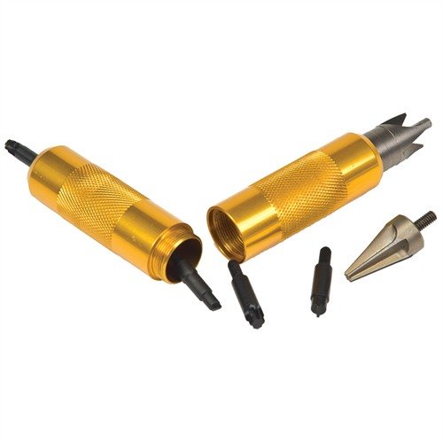 Lymans unika Case Prep Multi-Tool erbjuder alla nödvändiga verktyg för hylsförberedelse i ett kompakt, dubbeländat verktyg med förvaringsmöjligheter.