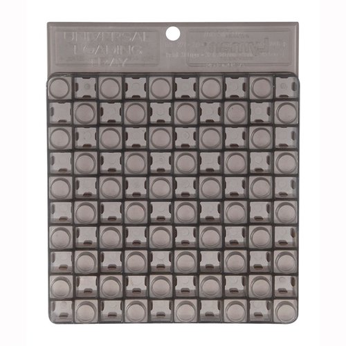 Lyman Loading Block är en oumbärlig tillbehör för att organisera och snabba upp laddning, rymmer 50 patroner i kaliber .22 till .45, tillverkad av slitstark plast.