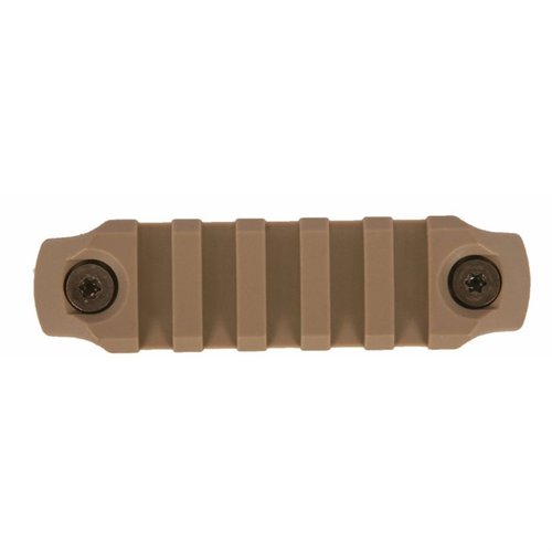 KEYMOD Picatinny railsektioner i Flat Dark Earth är lätta, hållbara och korrosionsbeständiga, med en snag-resistant design och passar alla KeyMod ytor.