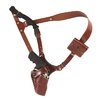 Great Alaskan är en premium shoulder holster i läder, perfekt för jakt och friluftsliv. Den ger snabb åtkomst och komfort med sin justerbara design.