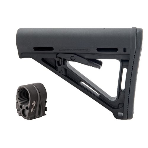 Law Tactical Gen 3-M Folding Stock Adapter och Magpul AR-15 MOE stock ger stabilt cheekweld, kompakt lagring och enkel användning för din AR.