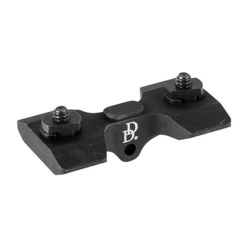 Daniel Defense M-LOK Bipod Adapter är en lätt och hållbar lösning för att fästa bipods med sling swivel stud, tillverkad av 6061-T6 aluminium.