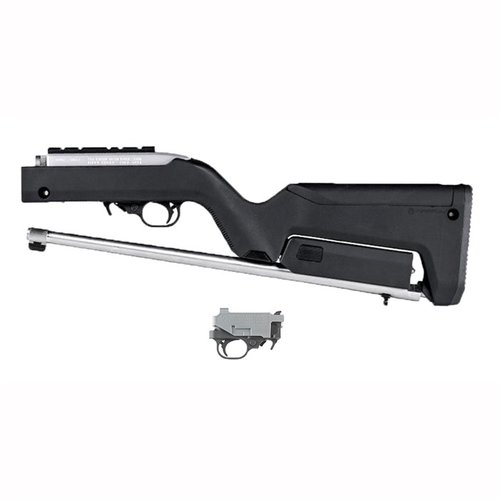Magpul Ruger 10/22 Backpacker Stock möjliggör enkel och kompakt transport av din Ruger 10/22, med plats för tre 10-runds magasin och en 10/22 BX Trigger.
