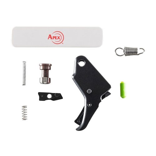 Apex Tactical S&W M&P M2.0 Shield Trigger & Carry/Duty Kit ger en smidigare avtryckare, minskar dragkraft med 2 lbs och bevarar alla fabriksäkerheter.