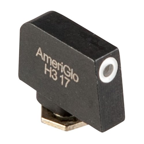 AmeriGlo Tritium Front Sight för Glock erbjuder en lågprofil design med tritiumpunkter för snabb sikte och precision, perfekt för både tävling och operationer.