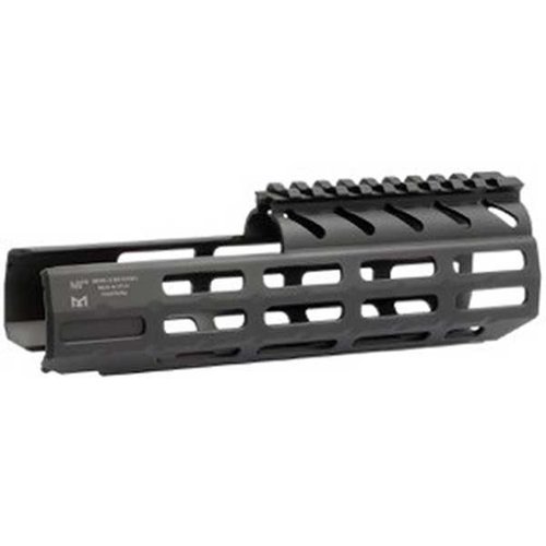 Förbättra din SIG Sauer MPX med Midwest Industries Drop-In Handguard, tillverkad av aluminium, med M-LOK-fästen och svart hårdanodiserad finish.