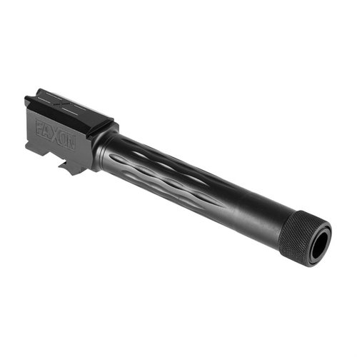 Uppgradera precisionen på din M&P M2.0 med Faxons 9mm Luger Flame Fluted barrel, tillverkad av 416-R rostfritt stål med en 11-gradig krön för maximal noggrannhet.