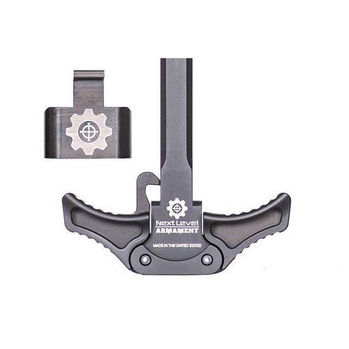 Förbättra din SIG Sauer MPX med NLA Charging Handle som erbjuder fullt ambidextröst bruk, ökad yta för enklare racking och en hållbar stål fjädring.