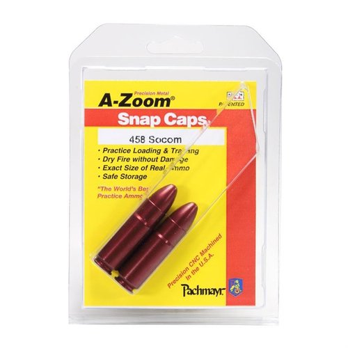 A-Zoom Snap Caps Blue Value Pack är perfekta för säkerhetsträning och funktionstest, med CNC-bearbetad aluminiumkonstruktion som håller över 30 gånger längre än plast.