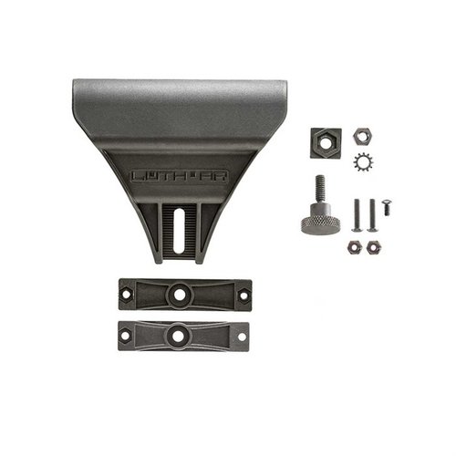 Luth-AR Cheek Piece Assembly ger extra höjd till MBA-2/MBA-4-aktier och inkluderar alla nödvändiga delar för enkel installation och justering.