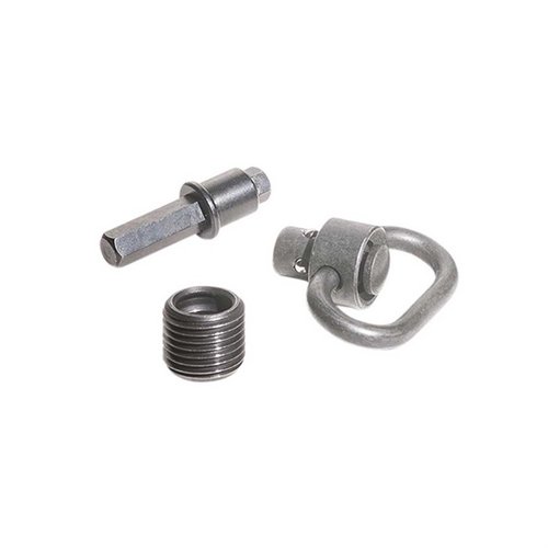 Luth-AR Grovtec Heavy Duty Push Button Swivel Assembly är perfekt för standard AR-15 gevär, erbjuder hållbarhet och enkel användning för smidig montering av remmar.
