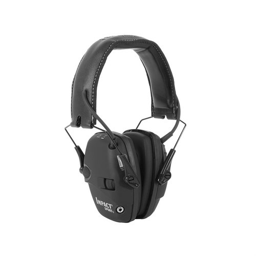 Howard Leight Impact Sport Electronic Earmuffs skyddar hörseln, förstärker konversationer och kommandon, samt blockerar farliga ljud som skott.