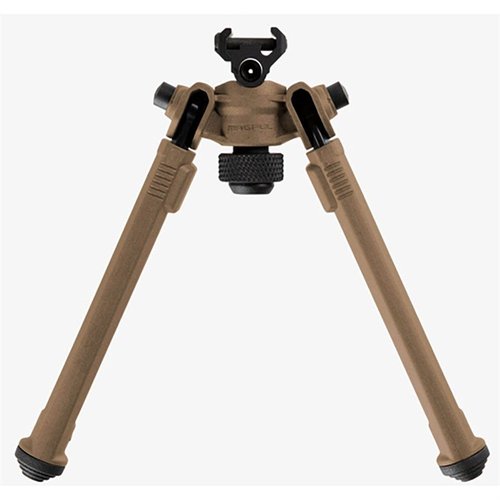 Magpul Bipod för 1913 Picatinny Rail erbjuder lätt vikt, snabb justering, 50° tilt och 40° pan, samt hållbara material för pålitlig prestanda.