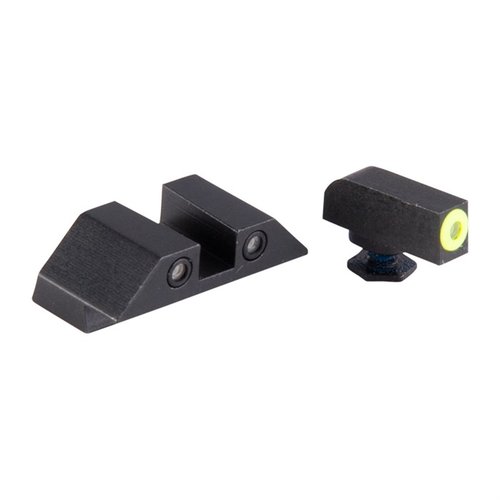 Perfect Dot night sights för Glock® erbjuder överlägsen synlighet i både dagsljus och mörker, med 30% mer Tritium för snabbare sikte och fokus.