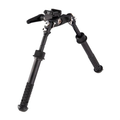 GEN 2 CANT AND LOC (CAL) bipoden erbjuder en höjdjustering på 4,75-9 tum, 5 benpositioner och en säker Pod-Loc™ för exakt kantning utan rotation.