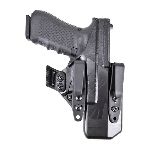 Eidolon-holstret är skräddarsytt för Glock G19, med en smidig yta för komfort och dolda bärmöjligheter samt fästen för tillbehör.