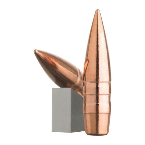 LeHigh Defense 30 Caliber Match Solid Copper Boat Tail Bullets erbjuder exceptionell precision och konsekvens tack vare CNC-tillverkning, perfekt för tävlingsskyttar.