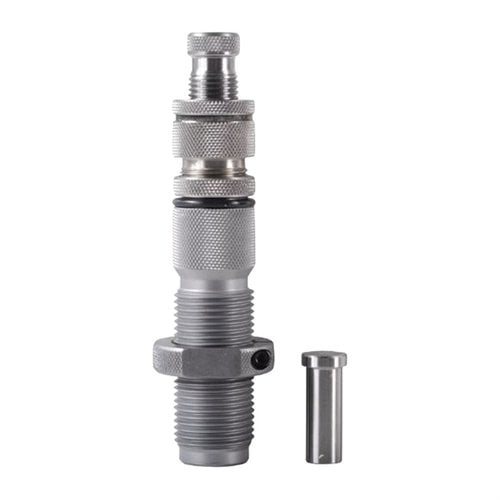 Taper Crimp Seating Die från HORNADY möjliggör enkel seating och taper crimping i ett steg, vilket eliminerar behovet av en separat taper crimp die.