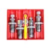4 Die Deluxe Pistol Die Set för 380 Auto erbjuder en komplett uppsättning med Carbide Full Length Sizing Die, Bullet Seating Die och mer för enkel och effektiv omladdning.