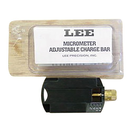 Lee Adjustable Charge Bar ersätter Charge Disk på Auto Disk och Pro Auto Disk Powder Measures, justerbar mellan .28 cc och 1.6 cc för precis laddning.