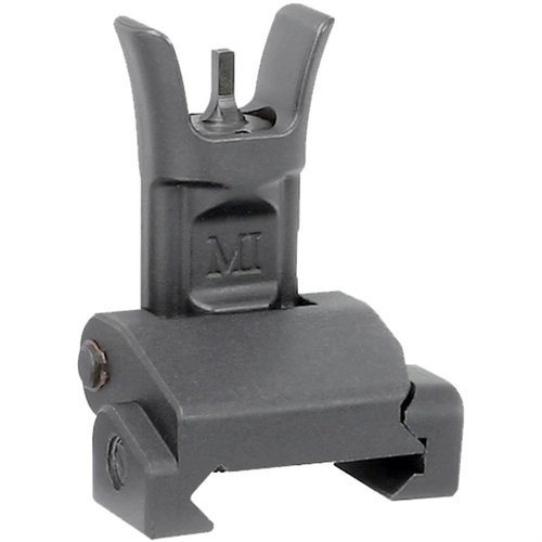Midwest Industries AR-15 Combat Folding Front Sight erbjuder en hållbar och lätt konstruktion i stål och aluminium, med justerbar precision och kompakt design.