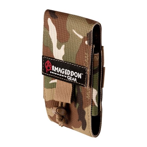 Armageddon Gear Adjustable AICS/AW Mag Pouch erbjuder säker förvaring av magasin, justerbar höjd och hållbar Milspec nylon för ökad slitstyrka.