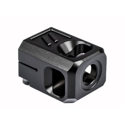 ZEV Technologies V2 PRO Compensator minskar rekyl och muzzlerise på din Glock G19 utan att påverka bärbarheten, med säker montering och kompatibilitet.