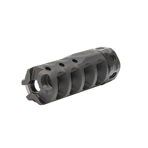Hypertap Muzzle Brake minskar rekyl med 84%, förbättrar precision och komfort, och har justerbar gasventilering för att bevara sikte.