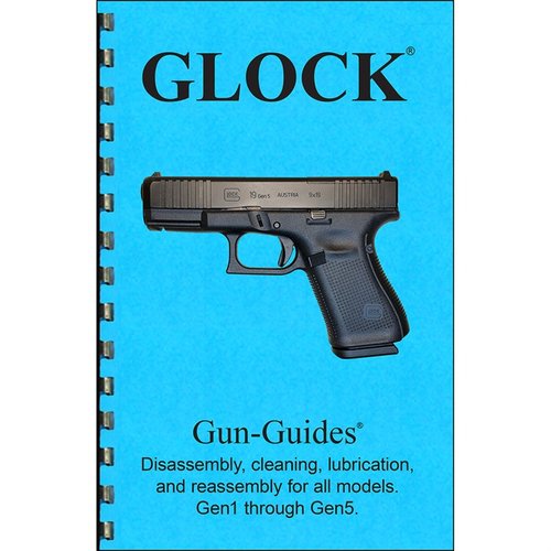 Den enda tryckta manualen för GLOCK GEN 1-5 med information om alla modeller, lättanvänd och med 63 högupplösta bilder för enkel montering och demontering.