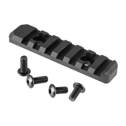 Aluminum MOE Rail ger enkel montering av utrustning med Magpul MOE hålavstånd, perfekt för Whiskey-3 och X-ray chassin, väger endast 1 oz.