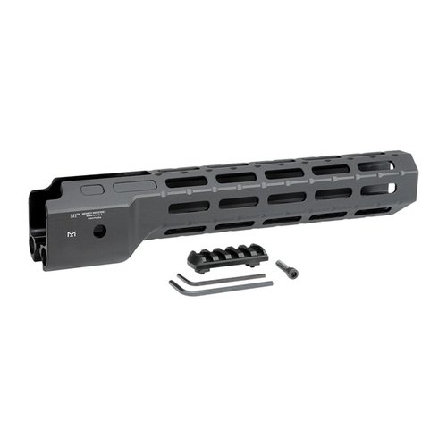 Midwest Industries Combat Rail PC9™ Handguard i 6061 aluminium med M-LOK fästen, 3 QD-fästen och låg vikt för enkel montering av tillbehör på din Ruger PC9.