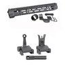 AR-15 Slim Line Handguard med M-LOK fästen och Flip-Up Combat Sights ger ökad flexibilitet och precision för dina skott, perfekt för dagens AR-vapen.