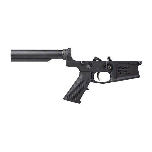 Aero Precision M5 .308 Complete Lower Receiver är den perfekta basen för din anpassade AR-rifle, komplett med A2-grepp och installerade delar, utan kolv.