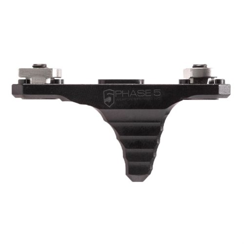 Phase 5 Mini Hand Stop är en lätt och hållbar handstop som enkelt fästs på M-LOK railsystem, vilket ger bättre grepp och stöd vid skytte.